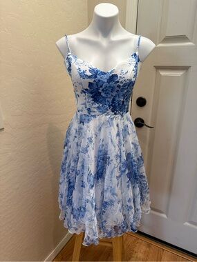 Sherri Hill Floral Mini Dress